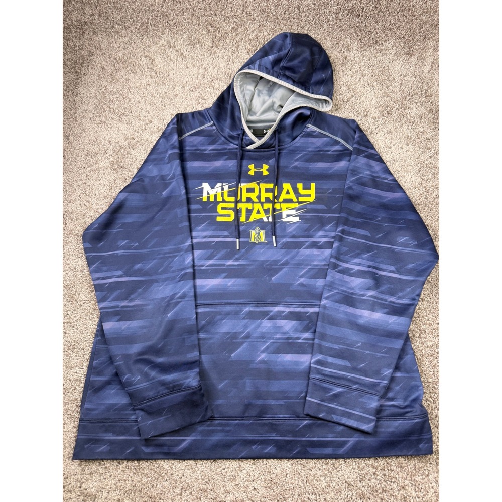 Under Armour Murray State Racers Hoodie Mens 2XL Blue Purple Loose Sweatshirt